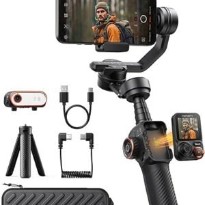 Hohem iSteady M7 Smartphone Gimbal Stabilizer, AI Tracking Sensor with Fill Light, 1.4" Full Color